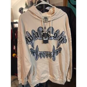 NWT SZ XL - Watson Dog Bite Hoodie, Beige/Gray